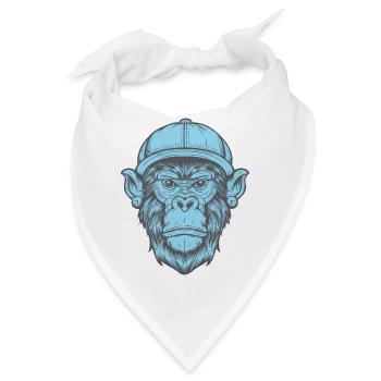 Funky Affe - Bandana - Weiß - Vorne