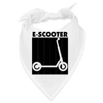 E-Scooter Roller Scooter - Bandana - Weiß - Vorne