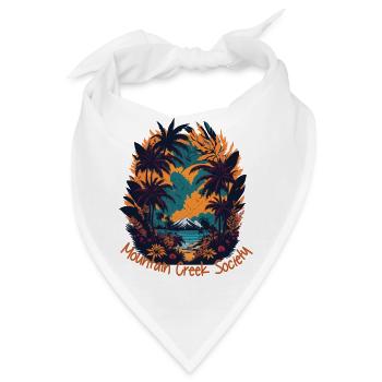 Mountain Creek Tropenlandschaft - Bandana - Weiß - Vorne