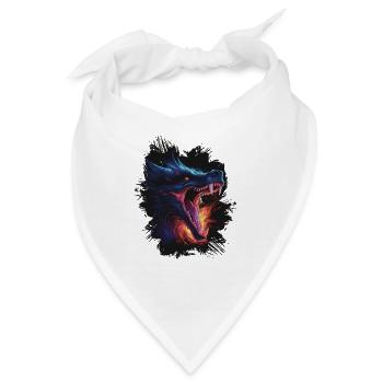 Powerful Dragon - Bandana - Weiß - Vorne