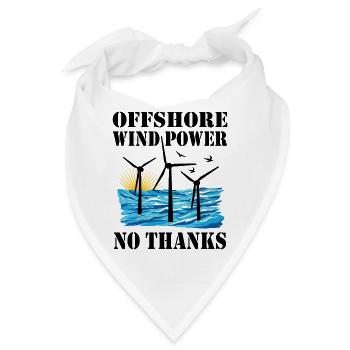 Offshore Windenergie Nein Danke - Bandana - Weiß - Vorne