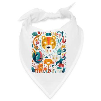 Dschungel - Bandana - Weiß - Vorne