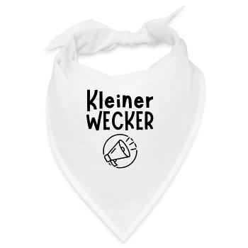 Kleiner Wecker Baby Alarm Geschenk Geburt - Bandana - Weiß - Vorne