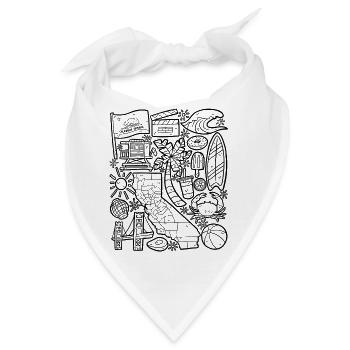 Kalifornien - Bandana - Weiß - Vorne