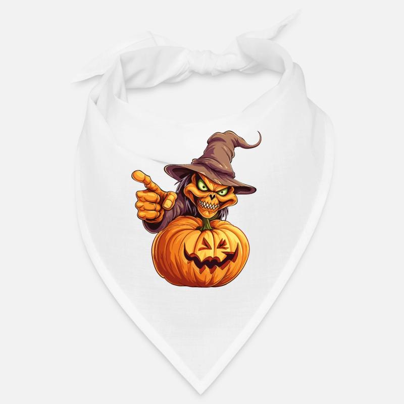Happy Halloween Monster Hat Pumpkin Spooky Horror Bandana