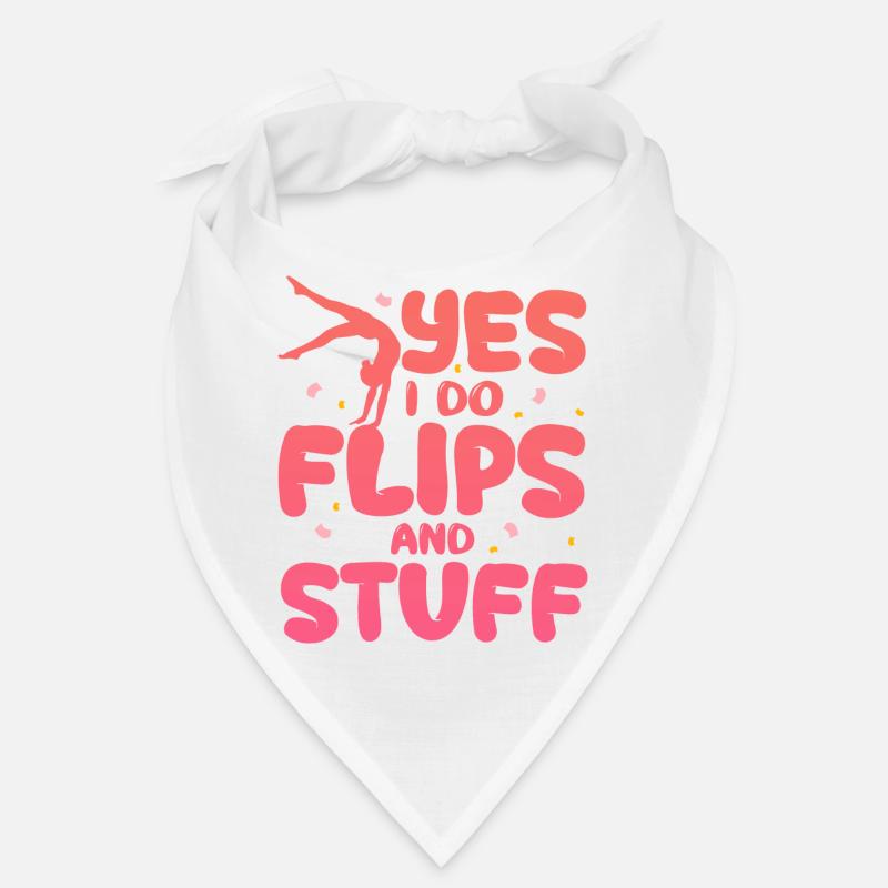 I Do Flips - Acrobatics Lover Gymnastics Funny Bandana