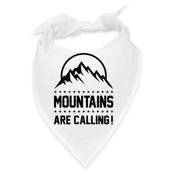 mountains are calling - Bandana - Weiß - Vorne