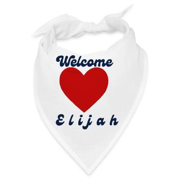 Elijah willkommen - Bandana - Weiß - Vorne
