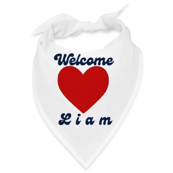 Welcome Liam - Bandana - Weiß - Vorne
