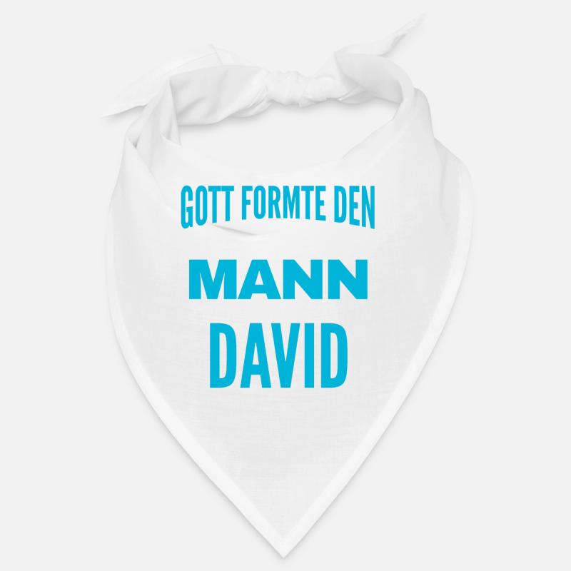 David Name Design Bandana