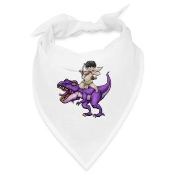 Cupid Armor T Rex Heart Valentinstag Cupid Rex - Bandana - Weiß - Vorne