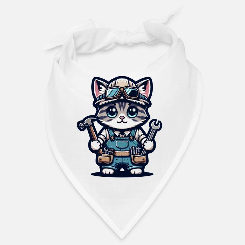 Cute Cat Craftsman Bandana