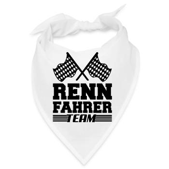 rennfahrer team - Bandana - Weiß - Vorne