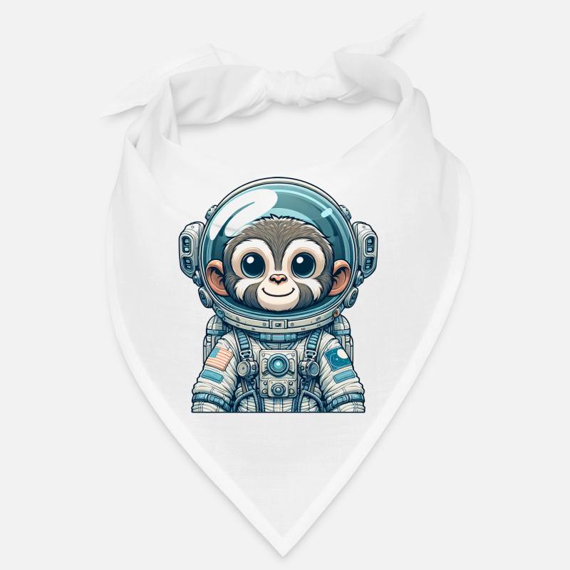 Cute Monkey Astronaut Bandana
