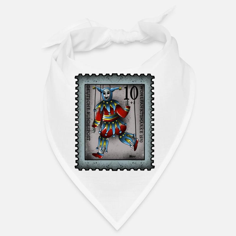 Stamp Fool - Bandana - white