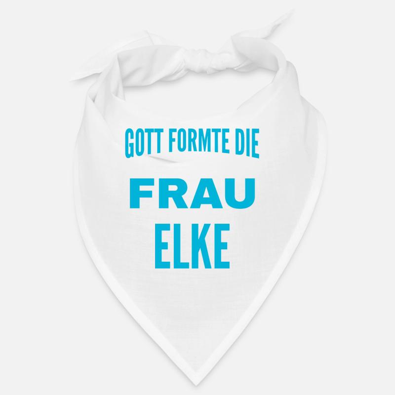 Elke Name Design - Bandana - Weiß