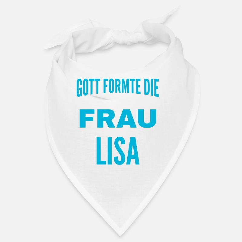 Lisa Name Design Bandana