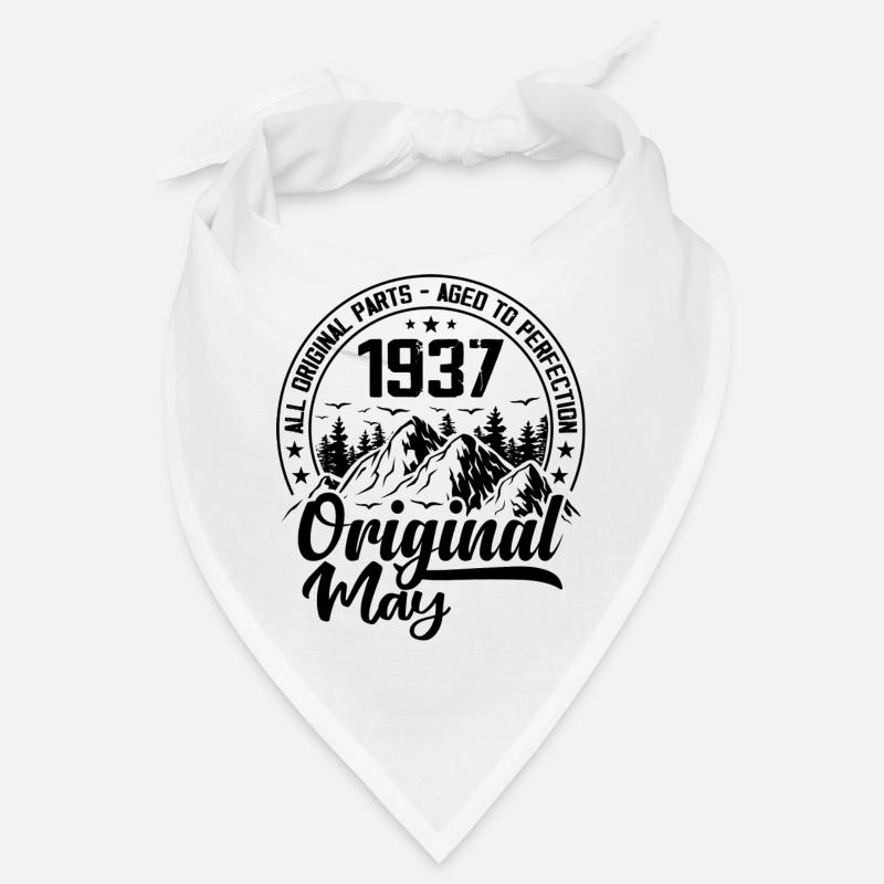 1937 May Original: 87 Years Anniversary Gift Bandana