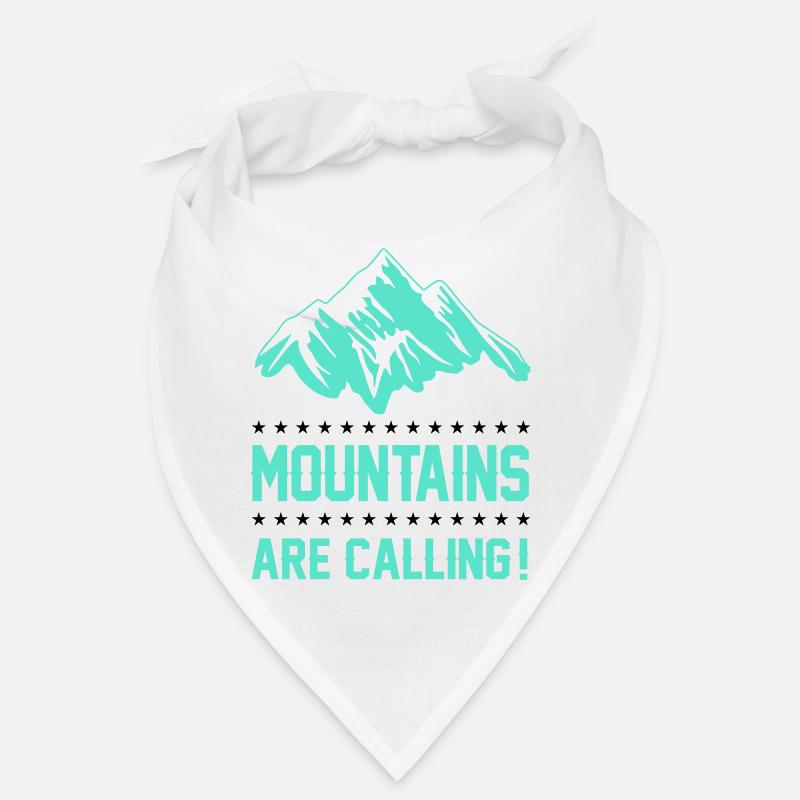 mountains berge are calling - Bandana - Weiß