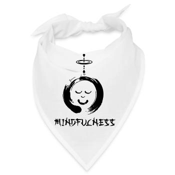 Enzo zen smiley Ensie Achtsamkeit - Bandana - Weiß - Vorne
