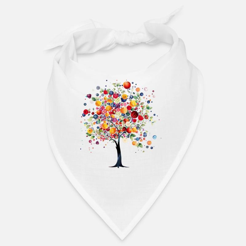 Colorful fruit tree in magical light Bandana