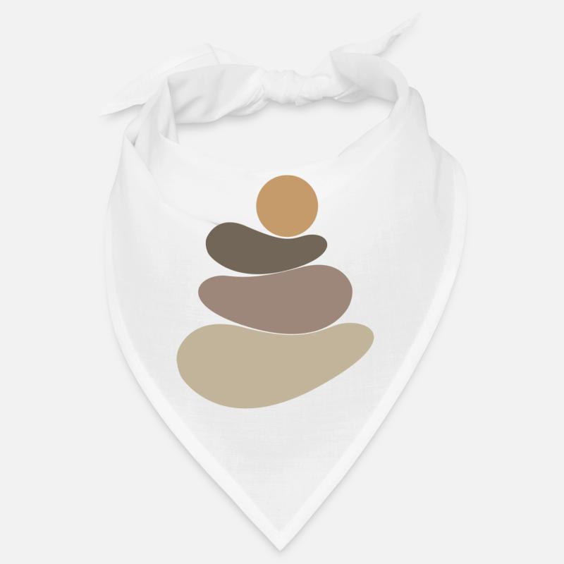 Logo marron pierre/roche Bandana