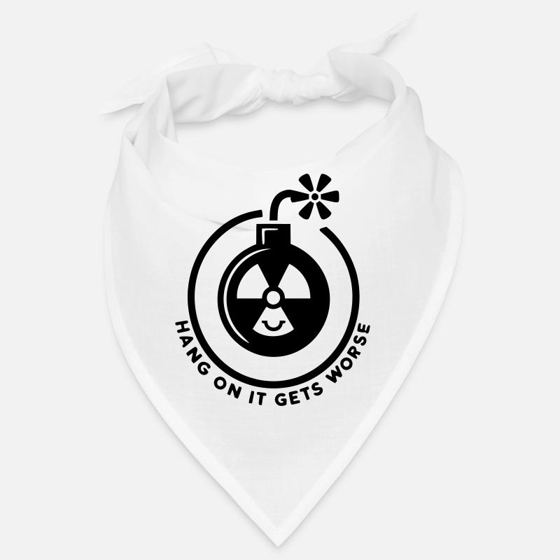 Accrochez-vous, c’est de pire en pire - Bandana - blanc