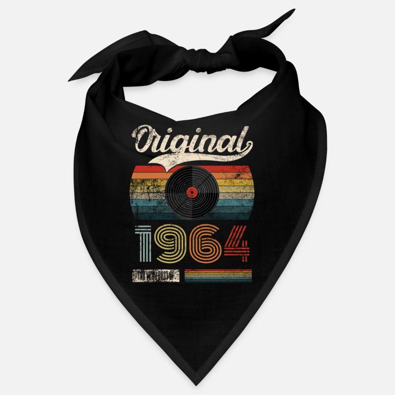 1964 Vintage Geburtstag Gift Tee Retro Style Bandana