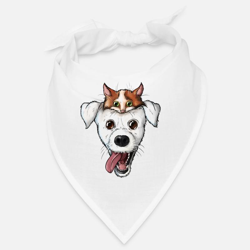 Visage de chien chat Bandana