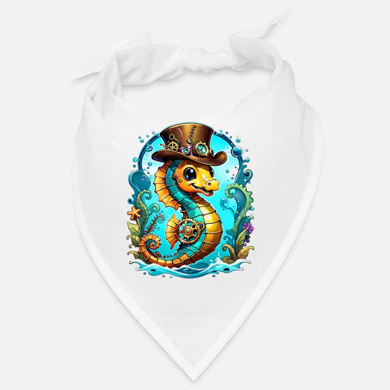 Hippocampe steampunk mignon Bandana