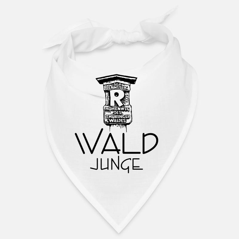 Wald Junge Rennsteig 1 0 - Bandana - Weiß