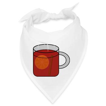 Glühwein - Bandana - Weiß - Vorne