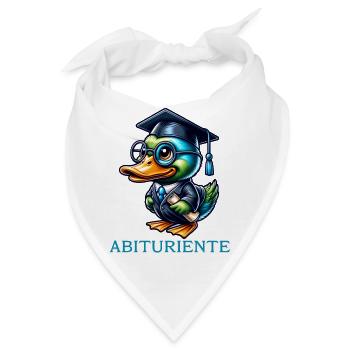 Abituriente Abi Motto - Bandana - Weiß - Vorne