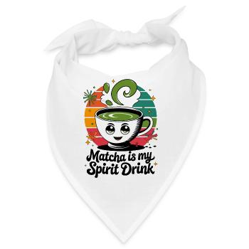 Matcha Is My Spirit Drink - Bandana - Weiß - Vorne