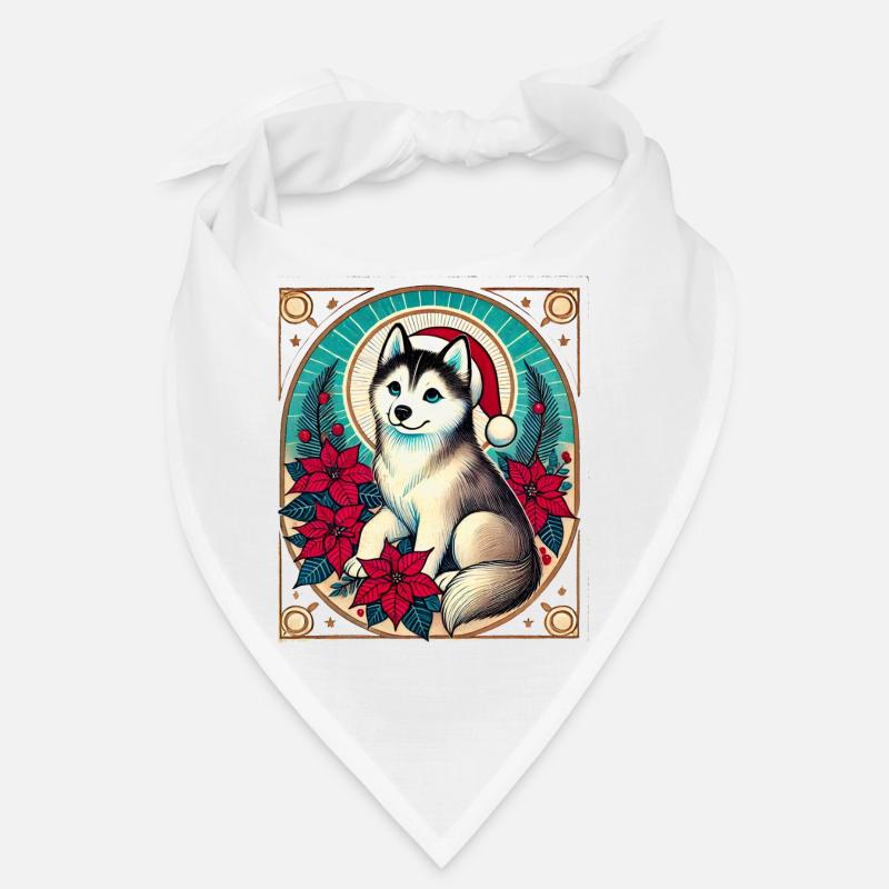 Alaskan Malamute Weihnachten Bandana