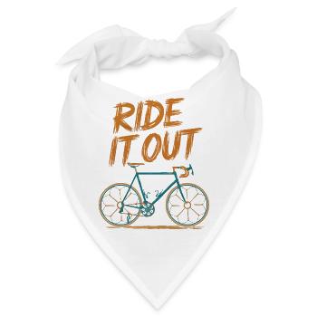 Ausfahrt Fahrrad Illustration - Bandana - Weiß - Vorne