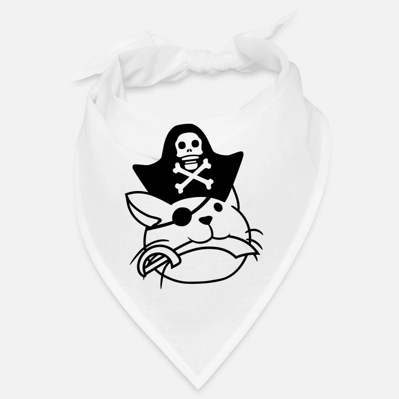 Mignon Pirate Cat Buccaneer Oeil Patch Chapeau Sabre Bandana