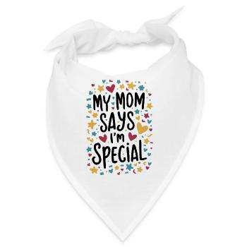 Meine Mama Sagt, Ich Bin Besonders - Bandana - Weiß - Vorne