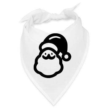 Weihnachtsmann - Bandana - Weiß - Vorne