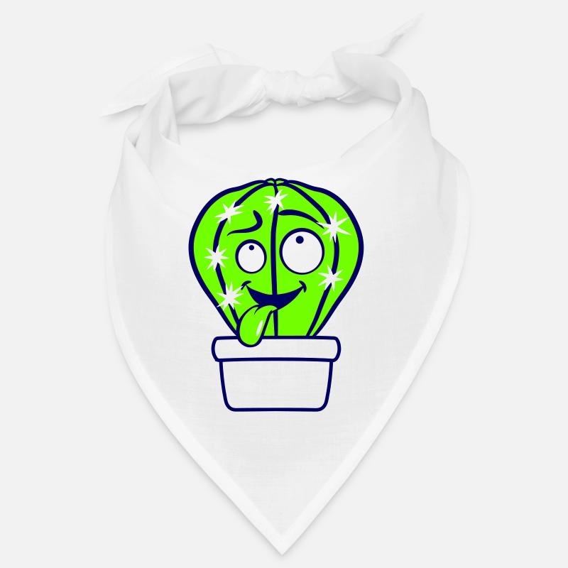 Cactus Cacti Face Prickly Funny Grimace Bandana