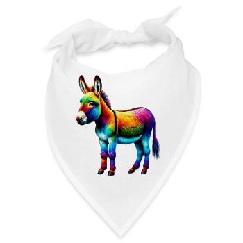 Esel-Maultier - Bandana - Weiß - Vorne