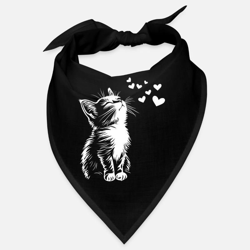 Coeurs de chat mignons Bandana