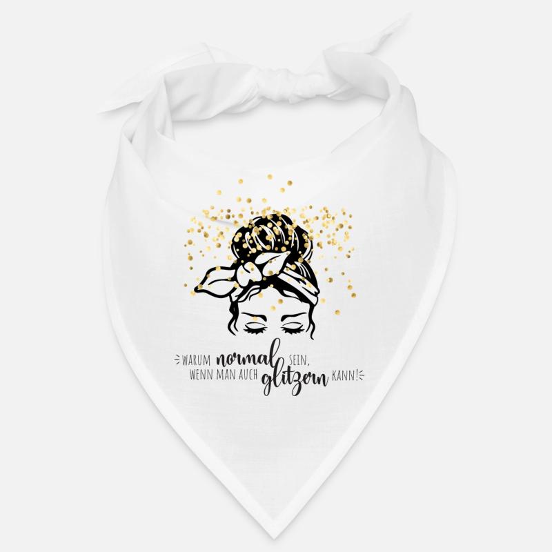 Glitter confetti saying Bandana