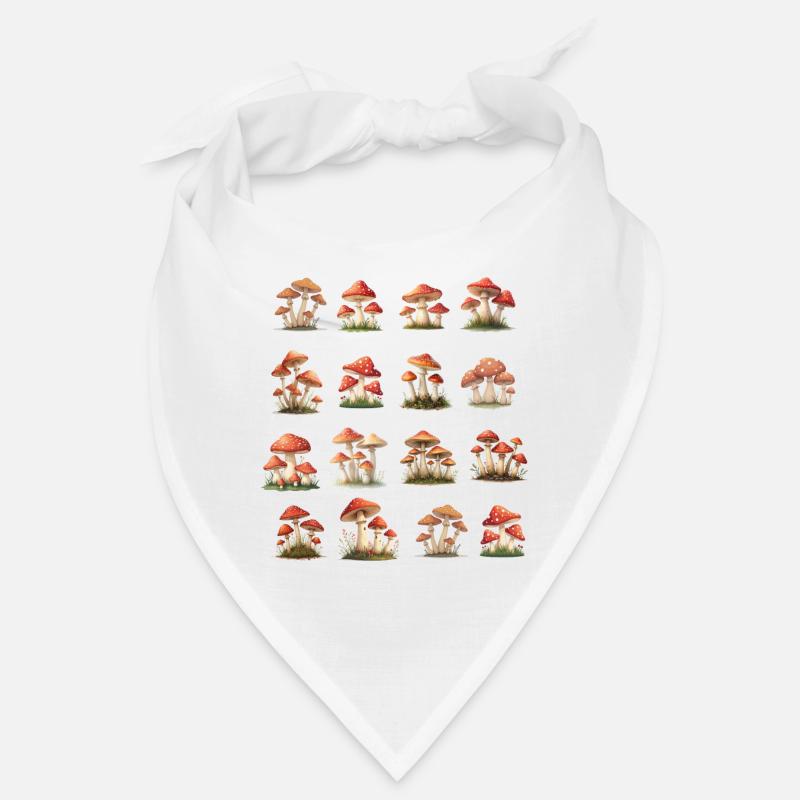 Rote Champignons Bandana