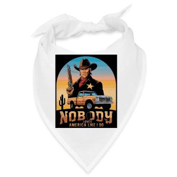 Texas Sheriff - Bandana - Weiß - Vorne