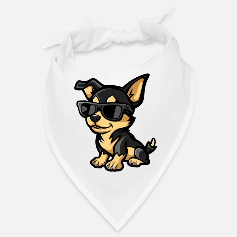 Chihuahua Hunde Comic Cool Bandana