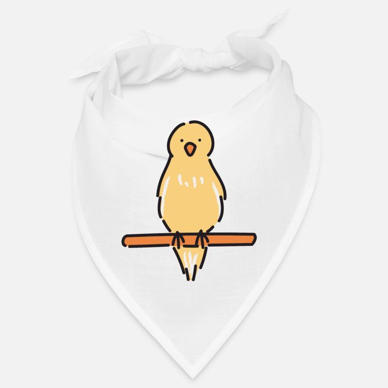 Melodischer Kanarienvogel - Bandana - Weiß