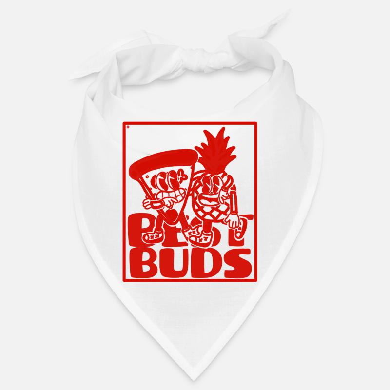 Retro Maskottchen Ananas Pizza Bandana