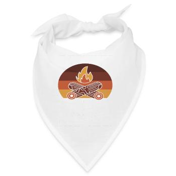 Camping Campfire Camper - Bandana - Weiß - Vorne