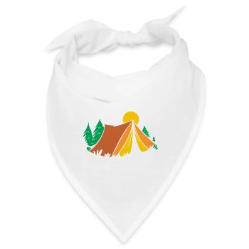 Camping Campfire Camper - Bandana - Weiß - Vorne
